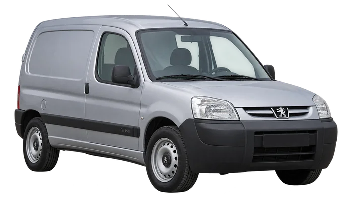 silver Peugeot Partner van