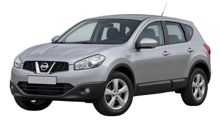 silver Nissan Qashqai car