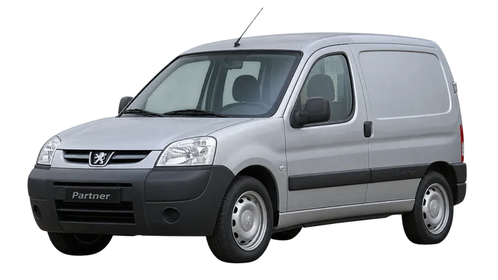 silver Peugeot Partner van