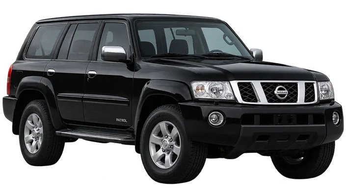 black Nissan Patrol car