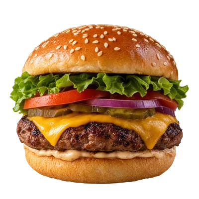 burger isolated