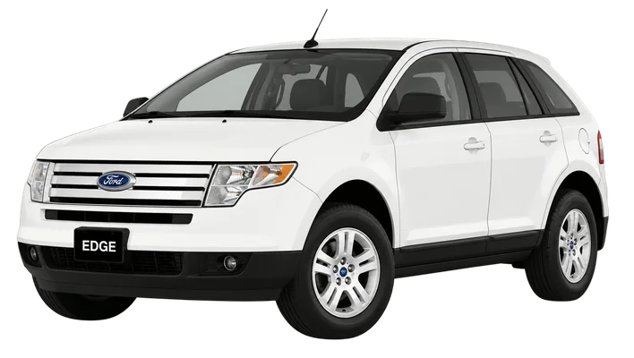 white ford edge suv