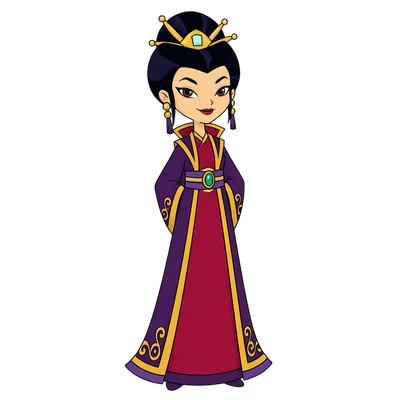 empress chung in polly pocket cartoon style