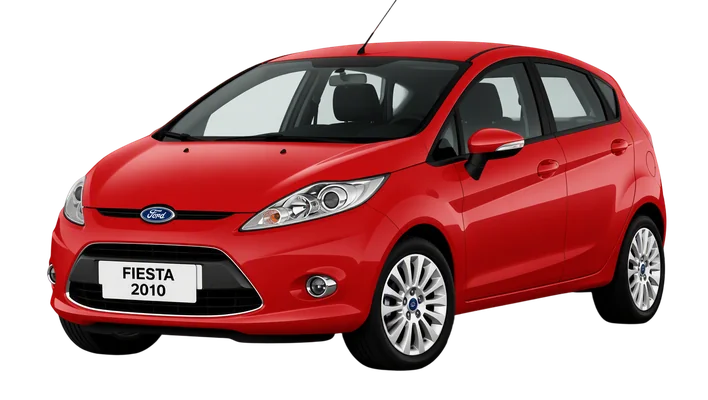 red ford fiesta car
