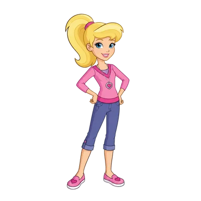 2006 polly pocket cartoon style render