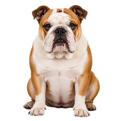 cute bulldog portrait