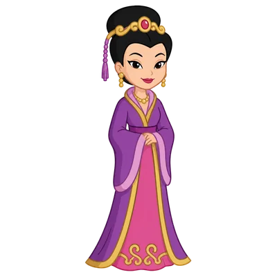 empress chung in polly pocket cartoon style