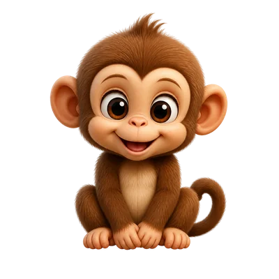 little cute monkey