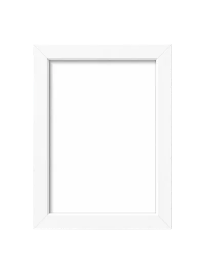 white picture frame empty