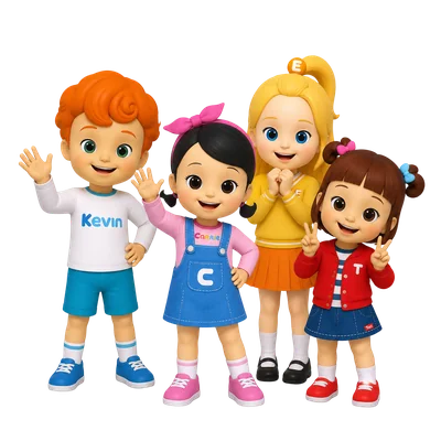 carrie and friends cartoon render