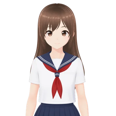 anime character in vroid style