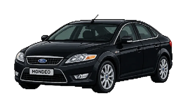 black ford mondeo car