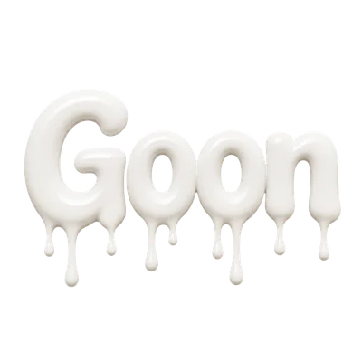 goon text with dripping milk