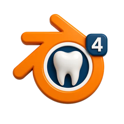 blender 4 dental icon
