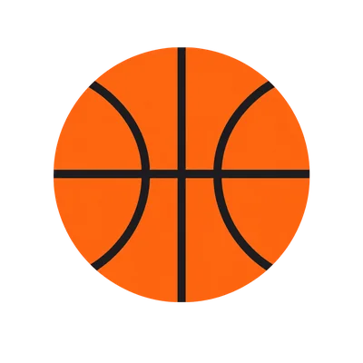 basketball icon simple flat design