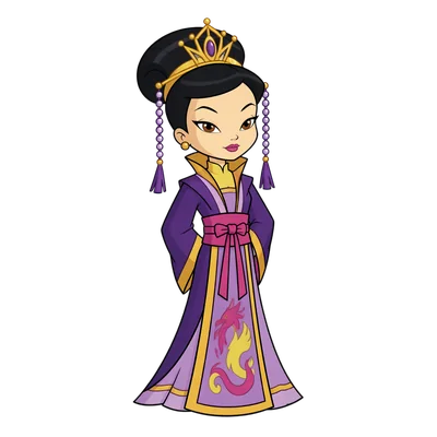 empress chung in polly pocket cartoon style