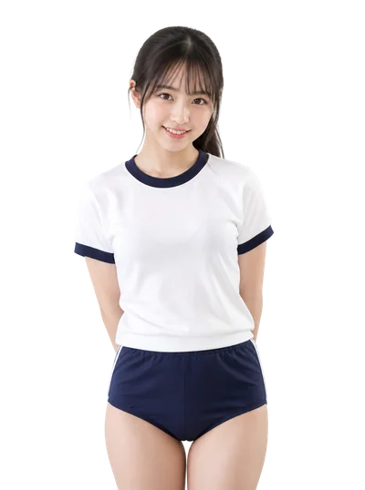 japanese girl in gym uniform