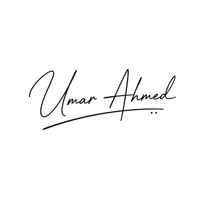 umar ahmed handwritten signature
