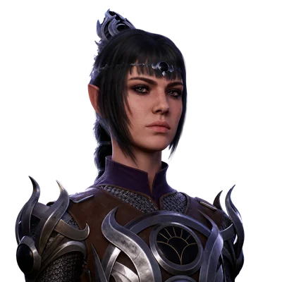 shadowheart dark fantasy portrait
