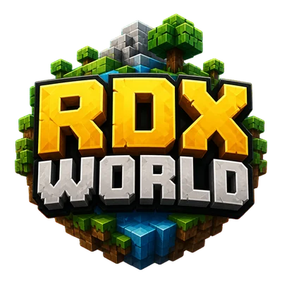minecraft server logo RDX WORLD