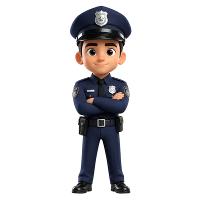 policeman wearing hat